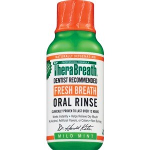 TheraBreath Fresh Breath Oral Rinse, Alcohol-Free, Mild Mint