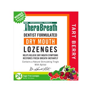 TheraBreath Dry Mouth Lozenges, Tart Berry, 24 CT