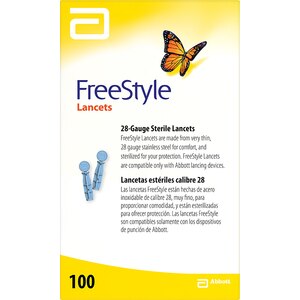 Freestyle 28 Gauge Sterile Lancets, 100 Ct , CVS