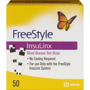 Freestyle InsuLinx Blood Glucose Test Strips