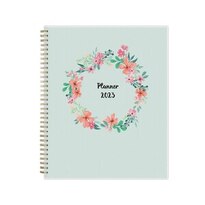 Blue Sky 2023 Tabbed Weekly and Monthly Planner, 8.5 in. x 11 in., Laurel Print