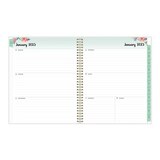 Blue Sky 2023 Tabbed Weekly and Monthly Planner, 8.5 in. x 11 in., Laurel Print, thumbnail image 2 of 5
