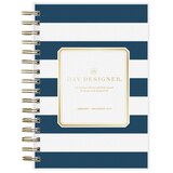 Day Designer 2023 Tabbed Weekly and Monthly Planner, 5 in. x 8 in., Navy Stripe, thumbnail image 1 of 5