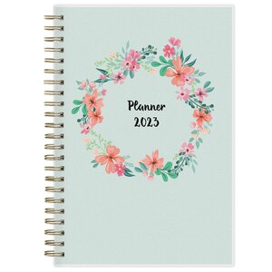 Blue Sky 2023 Tabbed Weekly And Monthly Planner, 5 In. X 8 In., Laurel Pattern , CVS