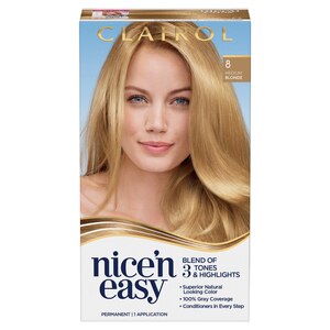 Clairol Nice'n Easy Permanent Hair Color, 8 Medium Blonde - 1 , CVS