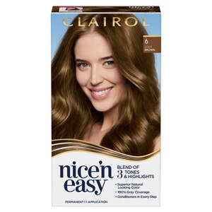Clairol Nice'n Easy Permanent Hair Color, 6 Light Brown - 1 , CVS