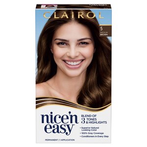 Clairol Nice'n Easy Permanent Hair Color, 5 Medium Brown - 1 , CVS