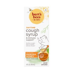 Burt's Bees Kids Cough Syrup & Immune Support, Natural Grape Flavor, 4 OZ