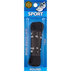 Shoe Gear Round Athletic Laces 36 Inches Black , CVS