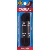 Shoe Gear Glazed Cotton Laces 36 Inches Black, thumbnail image 1 of 2