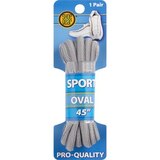 Shoe Gear Sport Oval 45 Inches Laces Gray, thumbnail image 1 of 2
