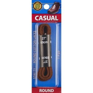 Shoe Gear - Cordones redondos para calzado informal, 27'', Brown