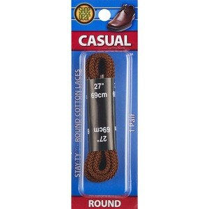 Shoe Gear Round Casual Laces 27 Inches Brown , CVS