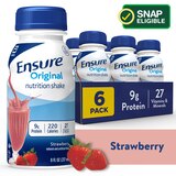 Ensure Original Nutrition Shake, 6 CT, thumbnail image 1 of 4
