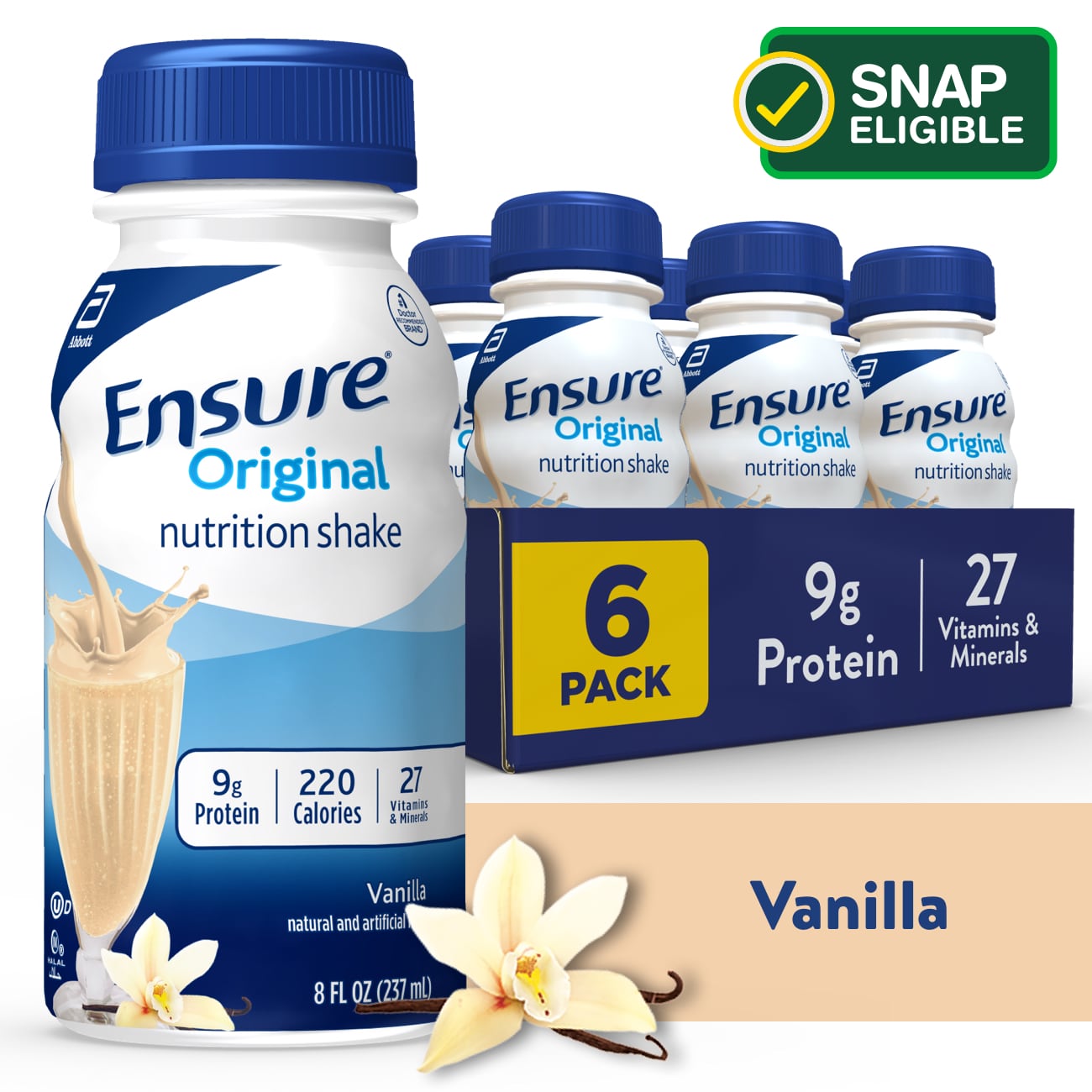 Ensure Original Vanilla Nutrition Shake, 6 Ct - 8 Oz , CVS