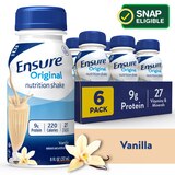 Ensure Original Nutrition Shake, 6 CT, thumbnail image 1 of 12