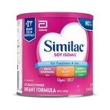 Similac Soy Isomil For Fussiness and Gas Infant Formula with Iron Powder, thumbnail image 2 of 12
