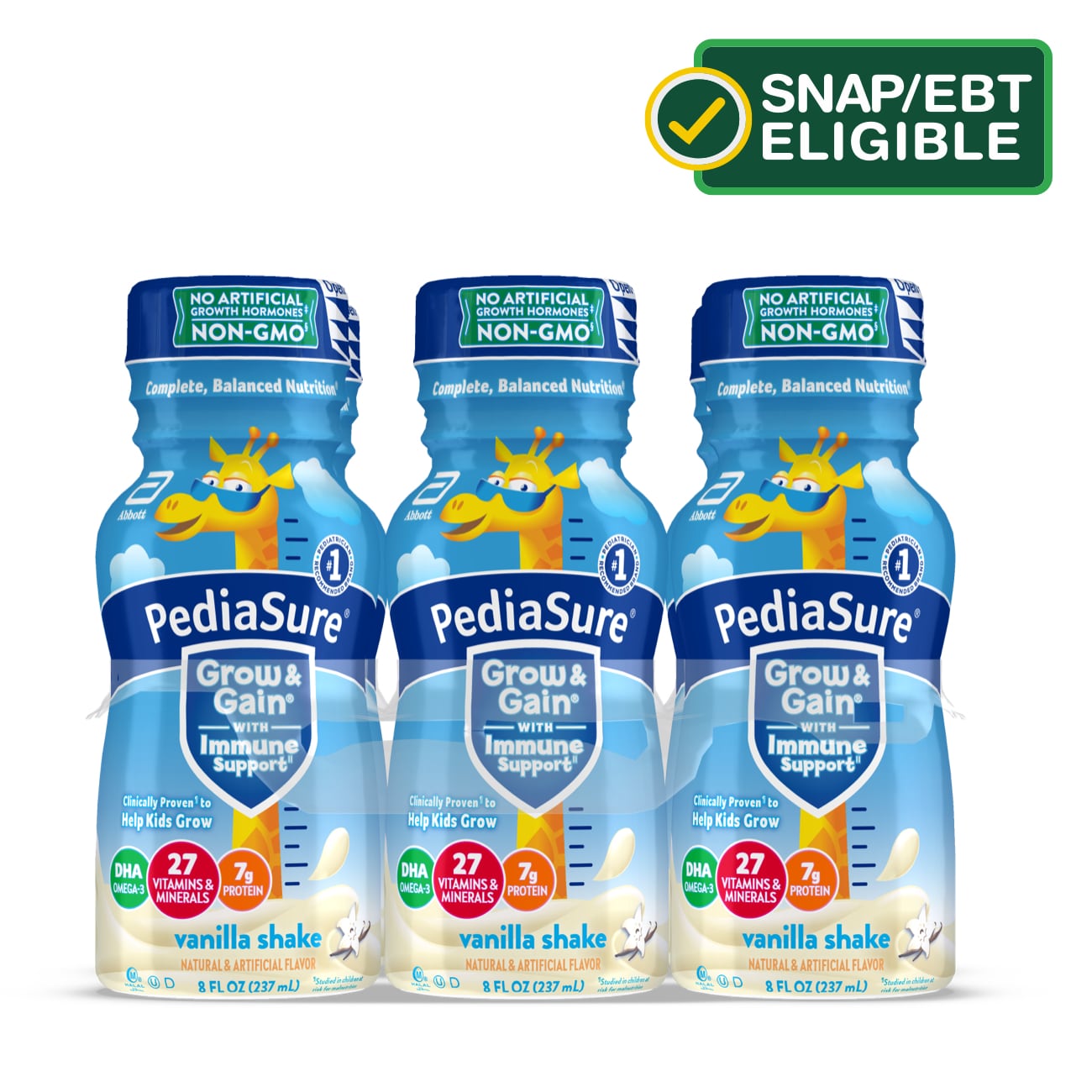 PediaSure Grow & Gain Kids Nutritional Shake Ready-to-Drink 8 fl oz, 6CT