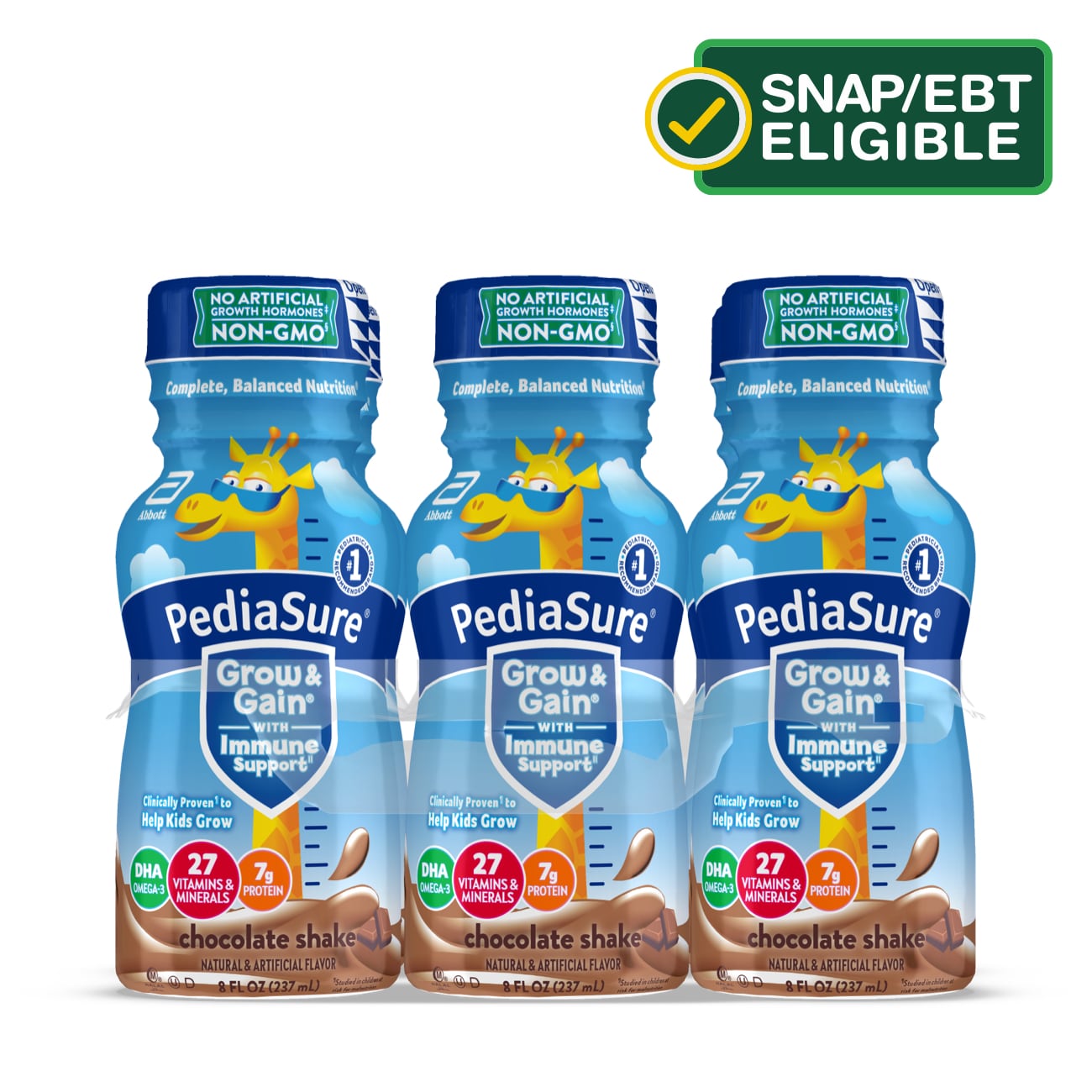 PediaSure Grow & Gain Kids' Nutritional Shake Ready-to-Drink 8 fl oz, 6CT