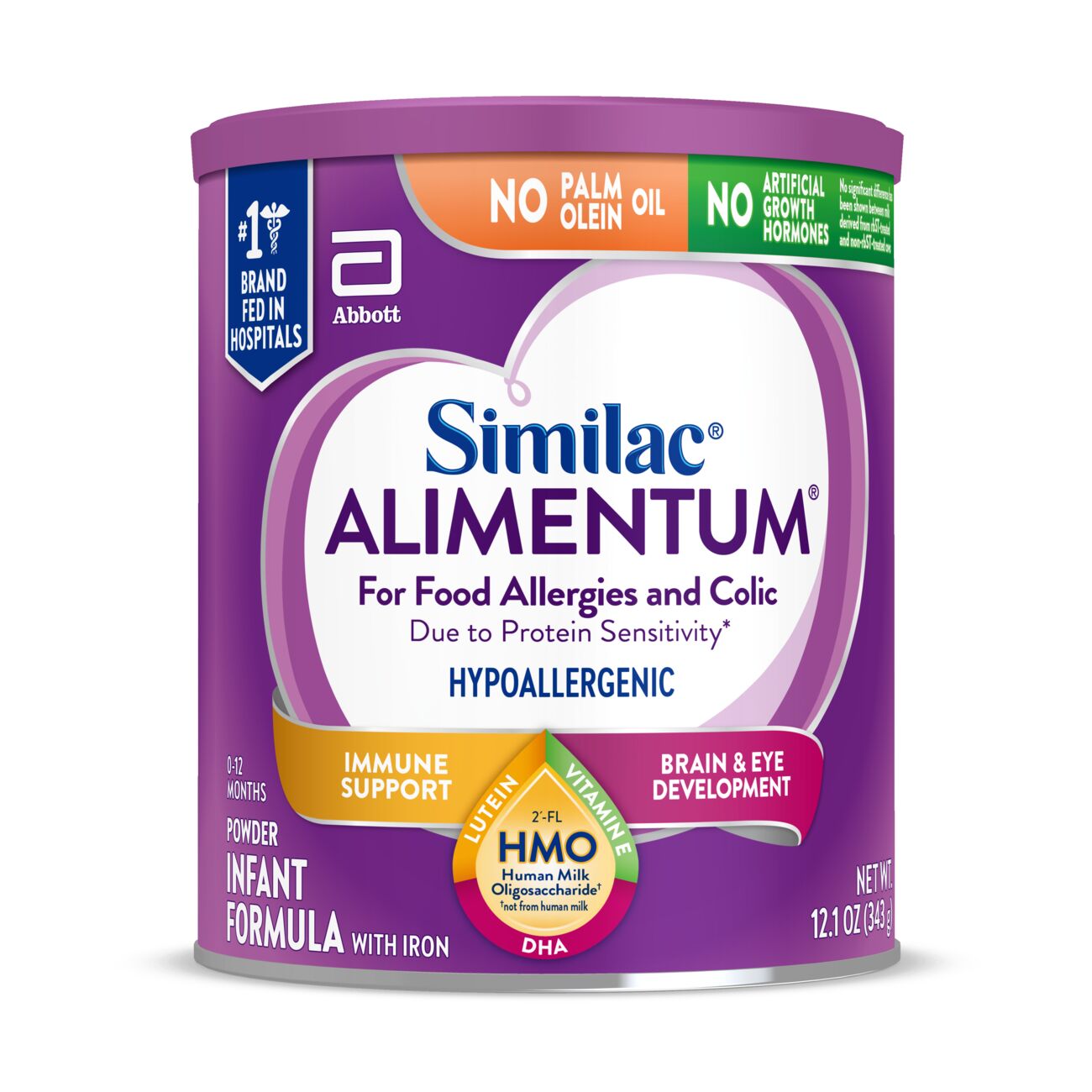 Similac Alimentum With 2'-FL HMO Hypoallergenic Infant Formula, Suitable For Lactose Sensitivity, Baby Formula Powder, 12.1-oz Can - 12.1 Oz , CVS