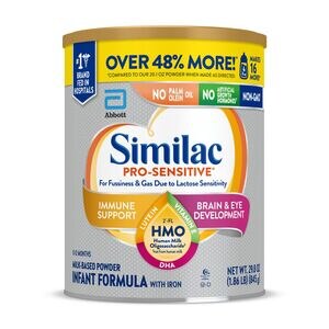 Similac Pro-Sensitive Infant Formula Milk Based Powder, 29.8 OZ