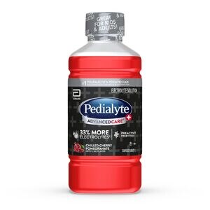 Pedialyte AdvancedCare Plus Electrolyte Solution Chilled Cherry Pomegranate Ready-to-Drink 1.1 qt, 1 CT