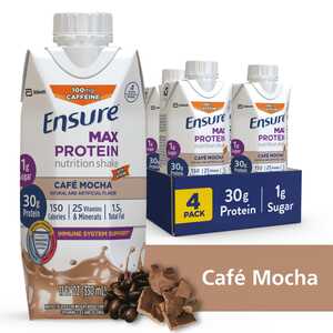  Ensure Max Protein Nutrition Shake Ready-to-Drink 11 fl oz, 4CT 