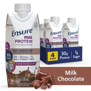 Ensure Max Protein Nutrition Shake, Milk Chocolate, 11 OZ, 4 Ct , CVS