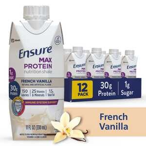 Ensure Max Protein Nutrition Shake, French Vanilla, 11 OZ, 12 Ct , CVS