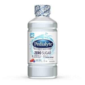 Pedialyte Zero Sugar Electrolyte Solution Berry Frost Ready-to-Drink 33.8 fl oz, 1CT