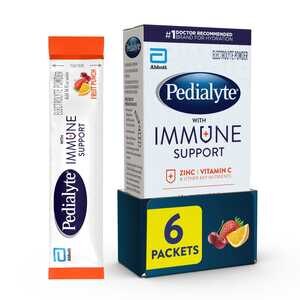 Pedialyte with Immune Support Electrolyte Powder 0.49 oz, 6 CT