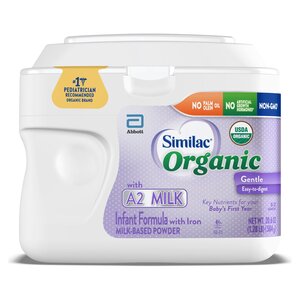 Similac Organic with A2 Milk Toddler Formula with Iron Powder 20.6 oz, 1CT