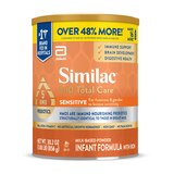 Similac 360 Total Care Sensitive Infant Formula, Powder 29.5-oz Tub, thumbnail image 1 of 16