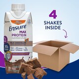 Ensure Max Protein Nutrition Shake With Caffeine, Milk Chocolate, 11 FL OZ, 4 CT, thumbnail image 5 of 16