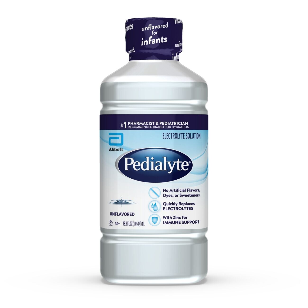 Pedialyte Electrolyte Solution Unflavored, 33.8 FL Oz - 33.8 Oz , CVS