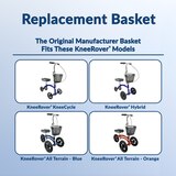 KneeRover Knee Walker Basket Accessory with Handle, thumbnail image 5 of 6