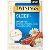 Twinings Superblends Sleep+ Camomile, Cinnamon & Vanilla Flavoured Herbal Tea with Melatonin, 16 ct, 0.85 oz, thumbnail image 1 of 3