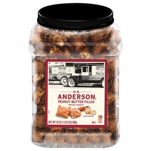 H.K. Anderson Peanut Butter Filled Pretzel Barrel 24 oz