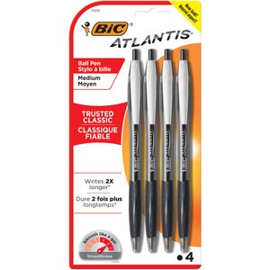 BIC Atlantis Original Retractable 1mm Medium Point Ball Pen