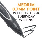 BIC Gel-ocity Quick Dry Gel Pen, Medium Point (0.7mm) Blue, 2 ct, thumbnail image 5 of 6