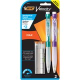 BIC Velocity Max Mechanical Pencil, Medium Point (0.7 mm), #2 Lead, 2 ct, thumbnail image 1 of 1