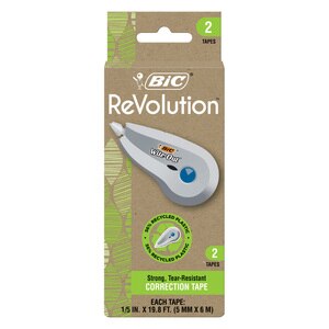 BIC ReVolution Wite-Out EZ Correct Correction Tape, White, 2 Ct , CVS