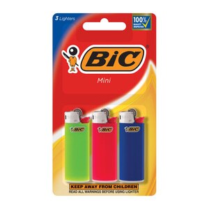 BIC Classic Lighters, Mini Style, Safe Child-Resistant, Assorted Colors