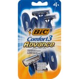 BIC Comfort 3 Advance Disposable Razors, Men, 4 CT, thumbnail image 1 of 3