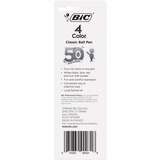 BIC 4-Color Medium/Fine Point Ball Pen Set, Assorted Ink, thumbnail image 2 of 4