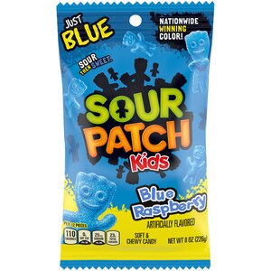 Sour Patch Kids Blue Raspberry Soft & Chewy Candy, 8 OZ