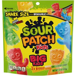 Sour Patch Big Kids - Dulces blandos masticables, 12 oz