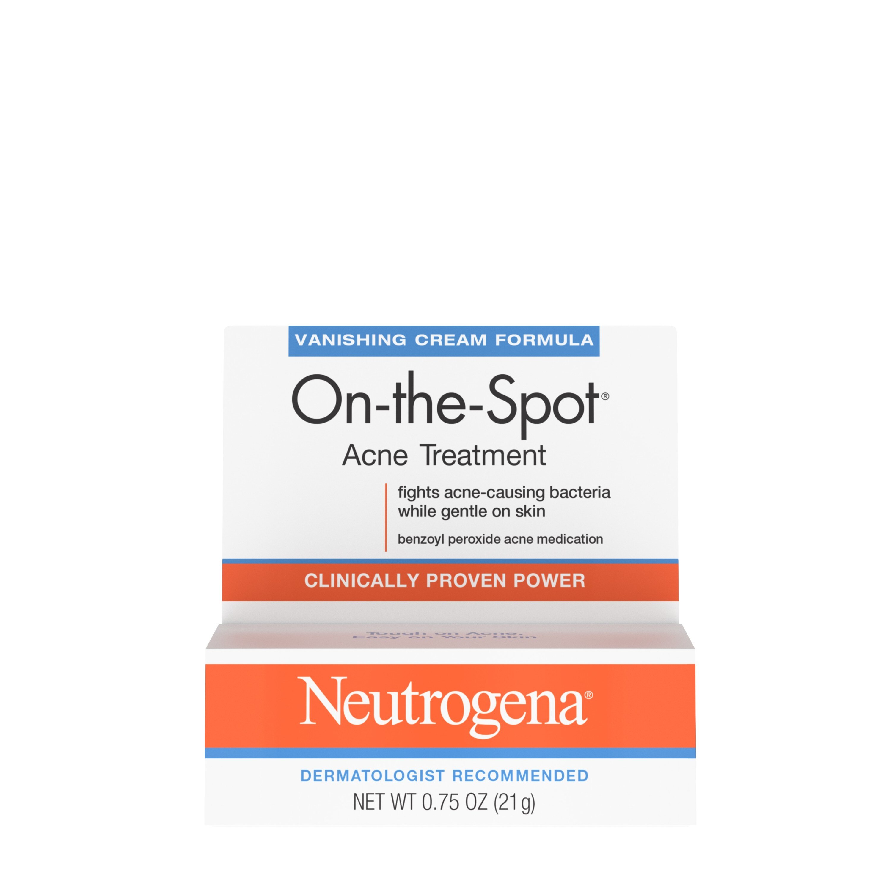 Neutrogena On-The-Spot - Tratamiento para el acné, 2.5% peróxido de benzoílo, 0.75 oz