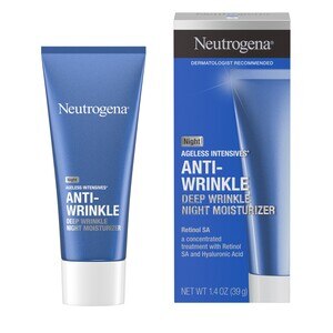 Neutrogena Ageless Intensives - Hidratante antiarrugas para arrugas profundas, para la noche, 1.4 oz