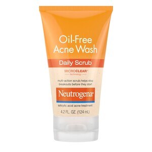 Neutrogena Oil-Free Acne - Exfoliante de uso diario contra el acné, 4.2 oz